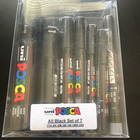 Uni POSCA Mixed Marker Pack - 7 Paint Markers - Picture 2 of 3